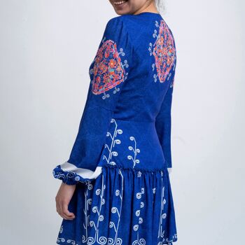 Mini robe bleu royal, mini robe de soirée, robe des années 80, robe Lolita, robe coquine 4