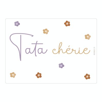 Carte Poétique “Tata Chérie”