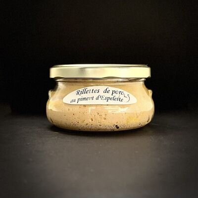 Rillettes de cerdo con pimiento de Espelette - 160 gramos