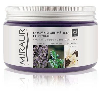 Gommage Aromático Corporal de Lavanda, Patchouli & Vainilla  con Sales Minerales Naturales Mar Muerto