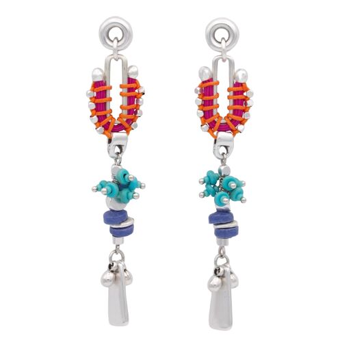 MÚCURA long colorful statement earrings