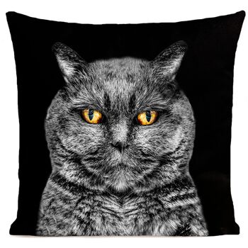 Coussin chat animal suédine 40x40cm/60x60cm 5