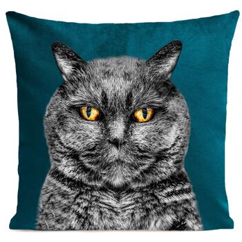 Coussin chat animal suédine 40x40cm/60x60cm 6