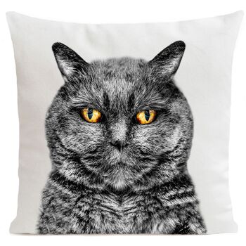 Coussin chat animal suédine 40x40cm/60x60cm 7