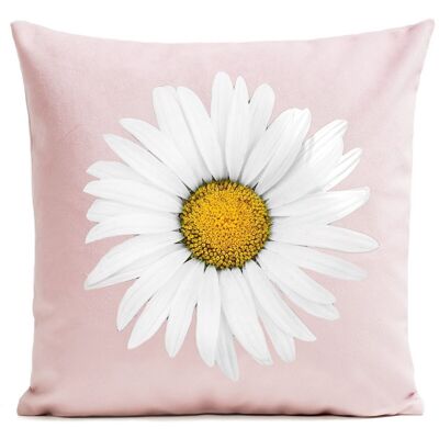 Decorative suede flower cushion 40x40/60x60cm - daisy