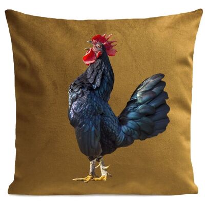 Velvet countryside animal print cushion 40x40cm/60x60cm