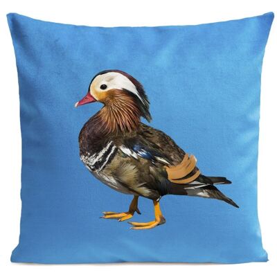 Decorative suede country print cushion - Baby Duck