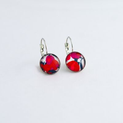 Wiltshire red stud earrings
