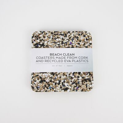 Beach Clean Square Coasters