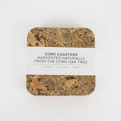 Square Natural Cork Coasters