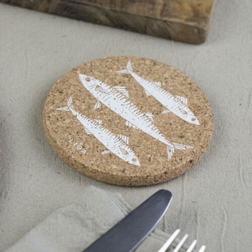 Mackerel Cork Placemats & Coasters