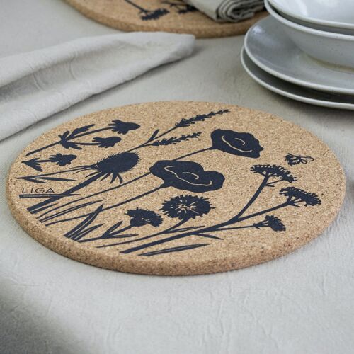 Wildflowers Cork Placemats & Coasters