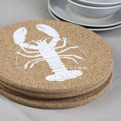 Lobster Cork Placemats & Coasters Sets