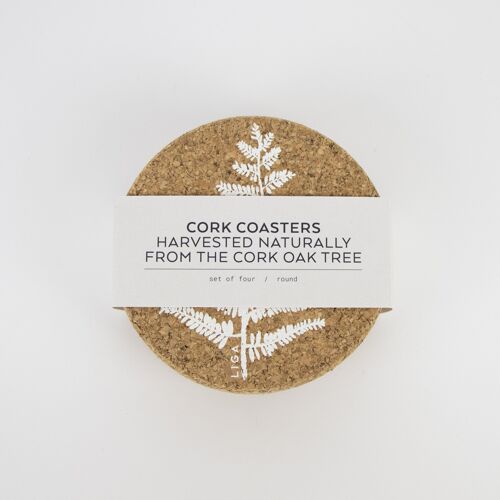 Fern Cork Placemats & Coasters Sets