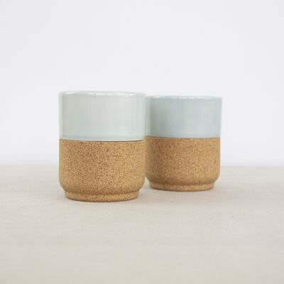 Ensemble-cadeau de tasses à café Aqua Eco de taille moyenne