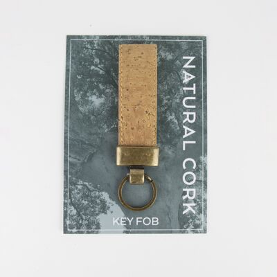 Natural Organic Cork Key Fob