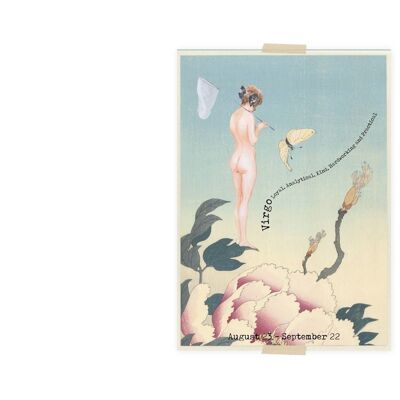 Collage di cartoline con segno zodiacale Vergine - Vergine