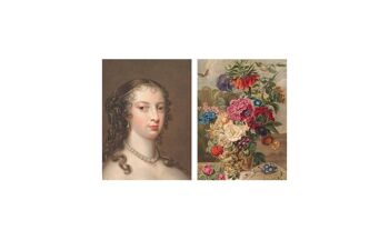 Impression (A4) collage Collection du Musée - cheveux de dame et fleuris 3
