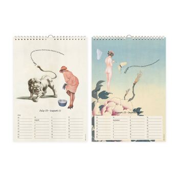 Calendrier d'anniversaire collages constellations du Rijksmuseum A4 4