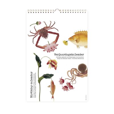 Collage di calendari di compleanno di Kawahara Kei Naturalis A4