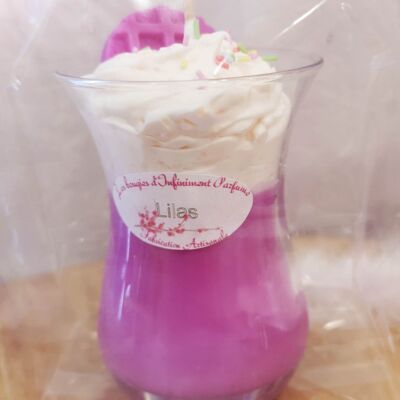 Lilac gourmet candle