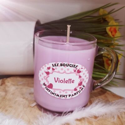 Bougie Basics Donut Violette