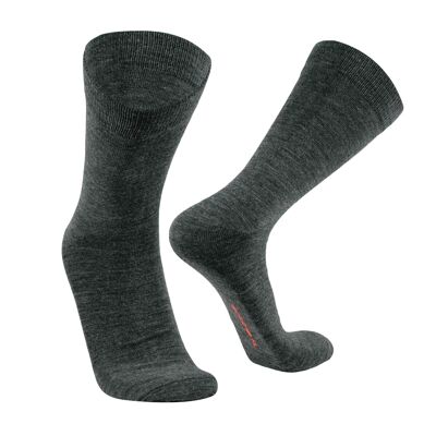Dress I City Socks I Alpaca, Bamboo & Merino for Men & Women - Mid Gray | ANDINA OUTDOORS