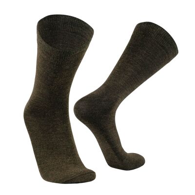 Dress I City Calcetines I Alpaca, Bamboo & Merino para Hombre y Mujer - Marrón Oscuro | ANDINA AL AIRE LIBRE