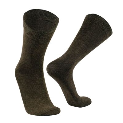 Dress I City Socks I Alpaca, Bamboo & Merino for Men & Women - Dark Brown | ANDINA OUTDOORS