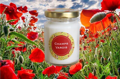 Bougie Champs Varois 70g (Coquelicot)