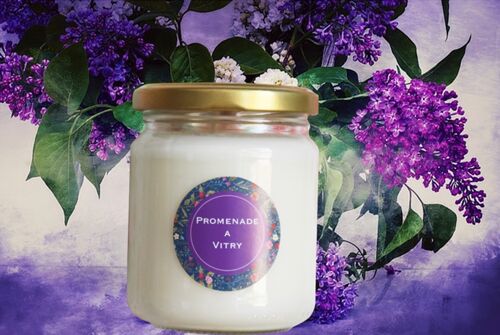 Bougie Promenade à Vitry 150g (Lilas)