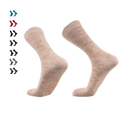 Robe I City Socks I Alpaga, Bambou & Mérinos pour Homme & Femme - Beige | ANDINA EN PLEIN AIR