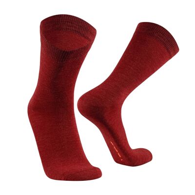 Dress I City Socks I Alpaca, Bamboo & Merino for Men & Women - Bordeaux | ANDINA OUTDOORS