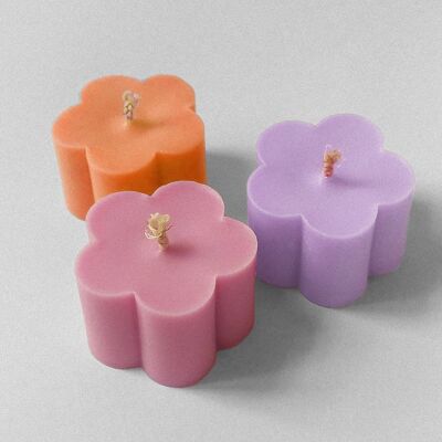 Trio flowy candles