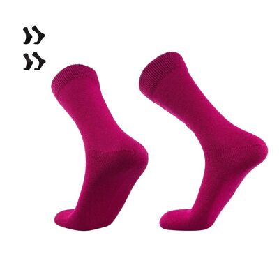 Winter I City Chaussettes I Alpaga, Bambou & Mérinos pour Homme & Femme - Violet | ANDINA EN PLEIN AIR