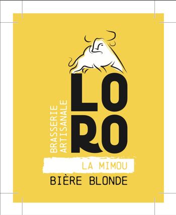 Bière artisanale blonde 12*33cl -LA MIMOU- 5% 4