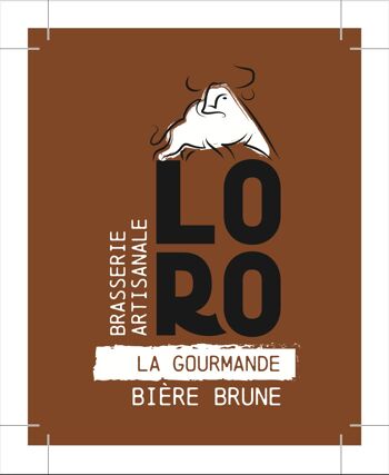 Bière artisanale brune 12*33cl -LA GOURMANDE- 6,5% 3