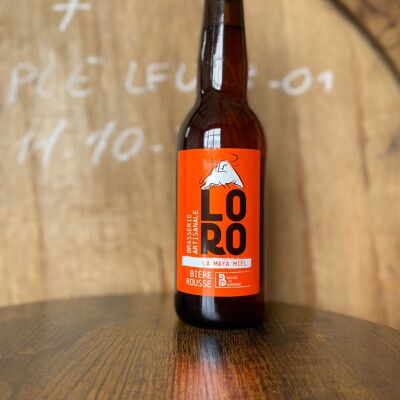 Birra artigianale rossa al miele di Arcelot 12*33cl -MAYA MIEL- 8%