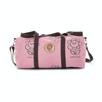 Sac de sport en toile fleuri 1