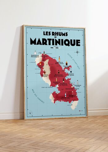Carte des Rhums de Martinique - Idée cadeau pour amoureux du rhum 2