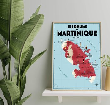 Carte des Rhums de Martinique - Idée cadeau pour amoureux du rhum 3