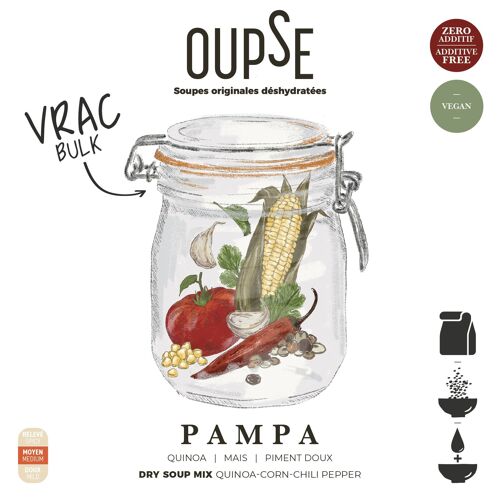Soupe originale déshydratée Oupse / vrac 2 kg-Pampa