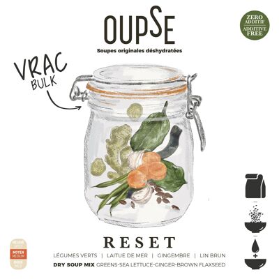 Soupe originale déshydratée Oupse / vrac 2 kg-Reset