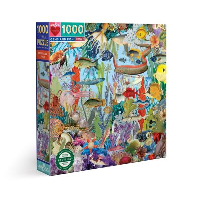 PUZZLE 1000 GEMS AND FISHES EEBOO
