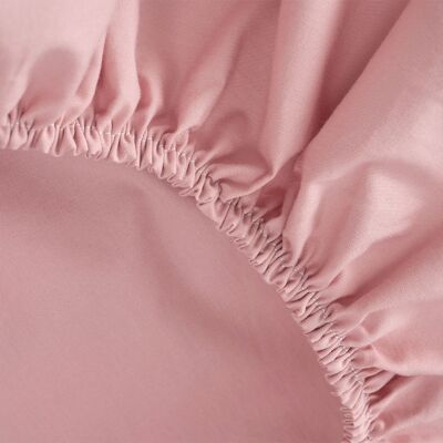 Bettlaken aus Bio-Baumwolle 200 Fäden Cotton Rosa