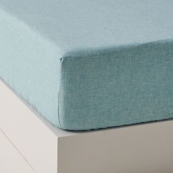 Drap-housse en lin Linen Agua 3