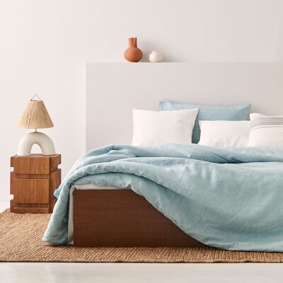 Linen Duvet Cover Linen Agua