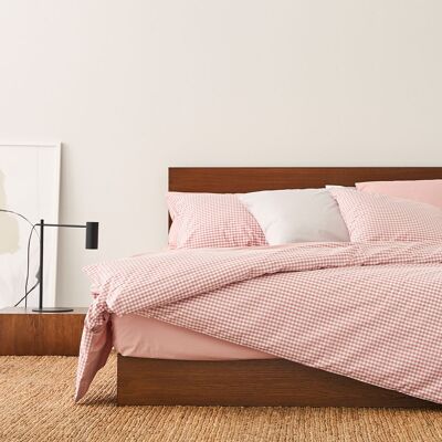 Bettbezug aus Baumwolle 200 Fäden Aran Pink