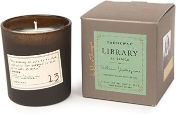 Bibliothèque de bougies parfumées Paddywax - Shakespeare - Verre
