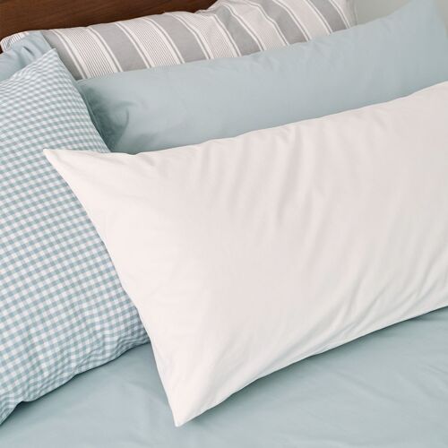 Fundas de almohada de algodón orgánico 200 hilos Cotton Blanco